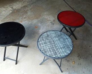 Set of 3 Folding Round Tables