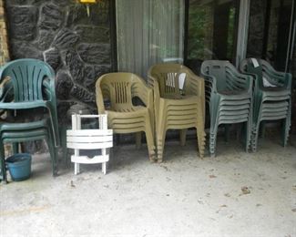 a few of the yard furniture 