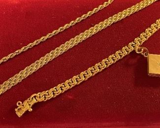 14k and 18k bracelets