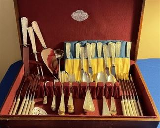 Gorham Etruscan Sterling flatware set