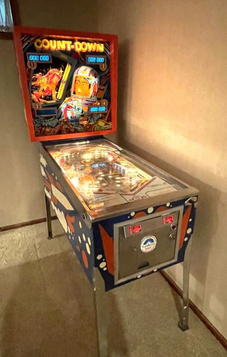 1979 Pinball machine by D. Gottlieb & Co. "Count Down" (needs repair)