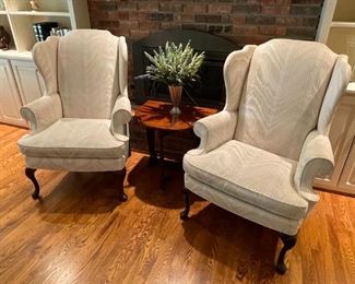 Wing-backed chairs