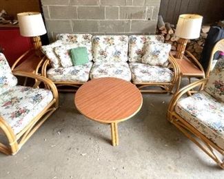 Bamboo Rattan lounge set