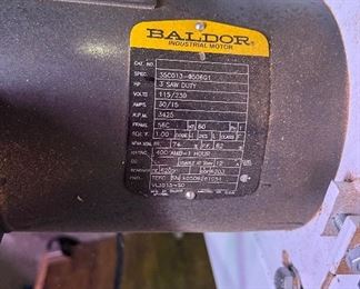 Baldor Engine on Saw