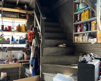 Leads to attic - no kids allowed up here! It's treacherous!