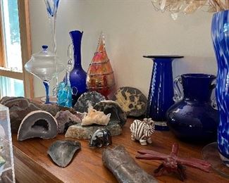 More geodes and Murano glass