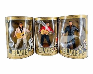 3pc Set Of Collectable Elvis Dolls