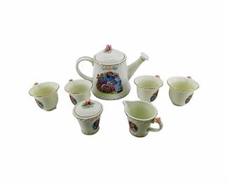 7pc The Shirley Temple Porcelain Tea Set