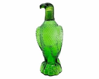 Vintage Eagle Shaped Glass Whiskey Decanter
