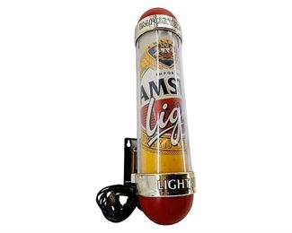 Amstel Light Beer Rotating Light Up Sign