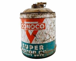 Vintage CONOCO Super Motor Oil Can