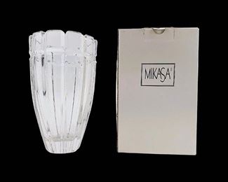 Mikasa Clear Crystal Vase