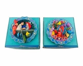2pc Set Of The Little Mermaid Collectors Plates