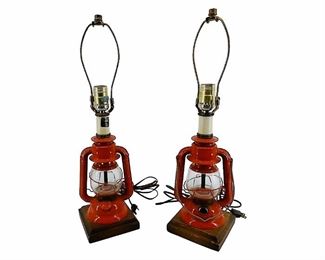 2pc Craft Vintage RC Ranchcraft Dietz lamps