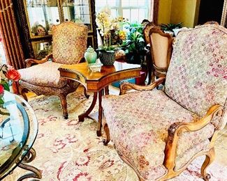 Beautiful Custom Upholstered Oversized chairs. Louis Shanks.