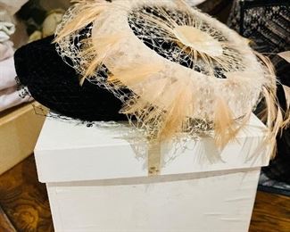 Vintage Birdcage Hat Mid Century.