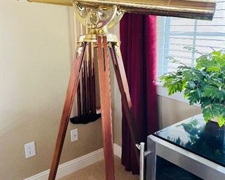 Bausch & Lomb Harbormaster 50" solid brass telescope. Limited Edition. 