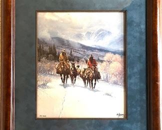 G Harvey Limited Edition Print
“Line Camp Buddies” 481/2100