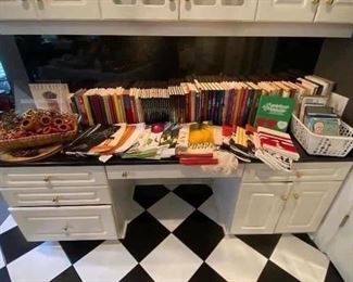 Cookbooks, kitchen towels, napkin rings and greeting card!