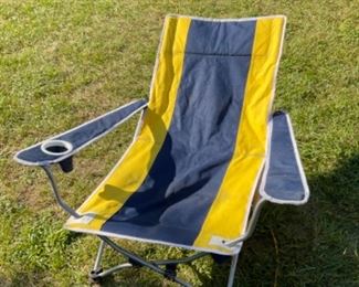 Go Blue! Bag Chair That Has 2 Positions. Sitting up And Reclines