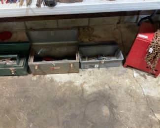 Tool boxes, chain.