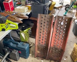 Car ramps, sprayer, etc.