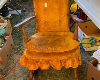 Upholstered Vintage Rocker