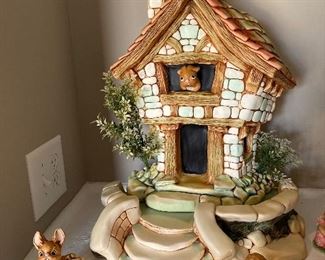 PenDelfin bunny figurine collection, including cottages, stages, accessories and creation boards from factory