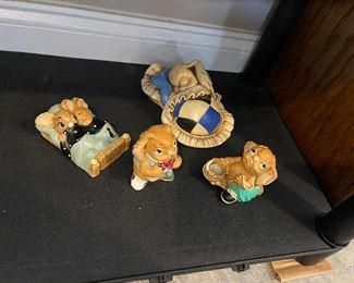 PenDelfin bunny figurine collection, including cottages, stages, accessories and creation boards from factory