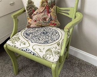 Vintage green chair
