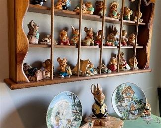 PenDelfin bunny figurine collection, including cottages, stages, accessories and creation boards from factory