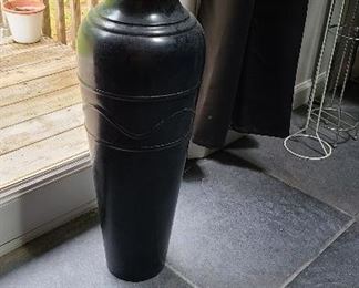 Large metal vase