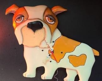 Bulldog whimsy clock