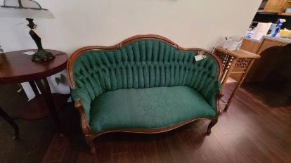 Victorian tufted back sofa