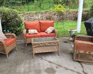 Wicker/rattan outdoor seating