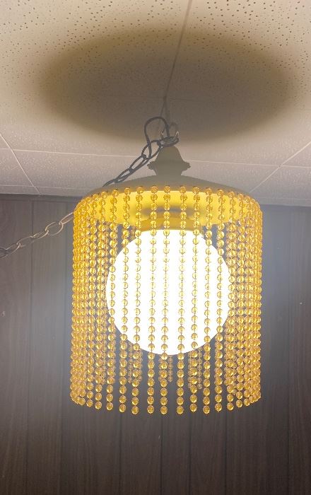MCM Beaded Swag Hanging Light