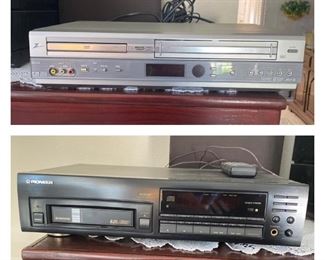 Zenith DVD VHS XBV342; Pioneer Multi Play Compact Disc Player PD-M6D3