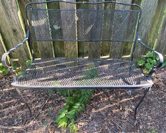 Wrought Iron Bench