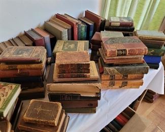 Huge selection of antique books