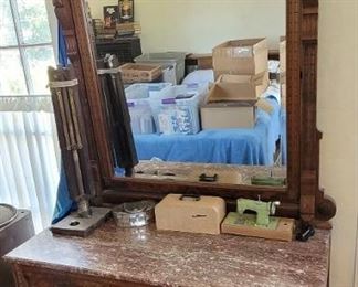 Matching Victorian dresser