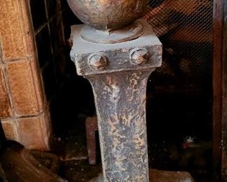 Pair of Arts and Crafts andirons