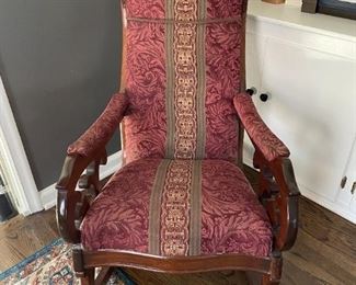 Antique Lincoln Rocking Chair 