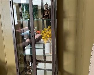 Metal and Glass curio Cabinet