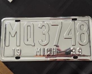 Chrome License Plate