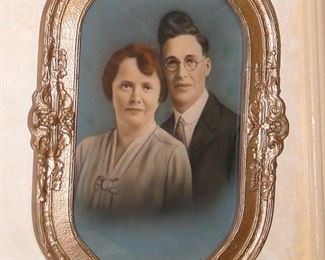 Antique framed photos