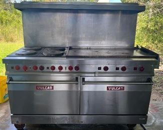 Vulcan griddle, stove top oven, combo