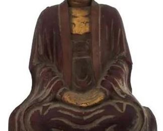 507 Fine Chinese Gilt Lacquered Wood Avalokitesvara