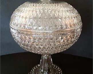 Vintage Crystal Centerpiece Bowl 