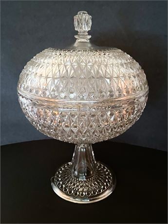 Vintage Crystal Centerpiece Bowl 