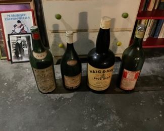 LARGE OLD BOTTLES.    THEY ARE EMPTY.    BIG BUMMER.